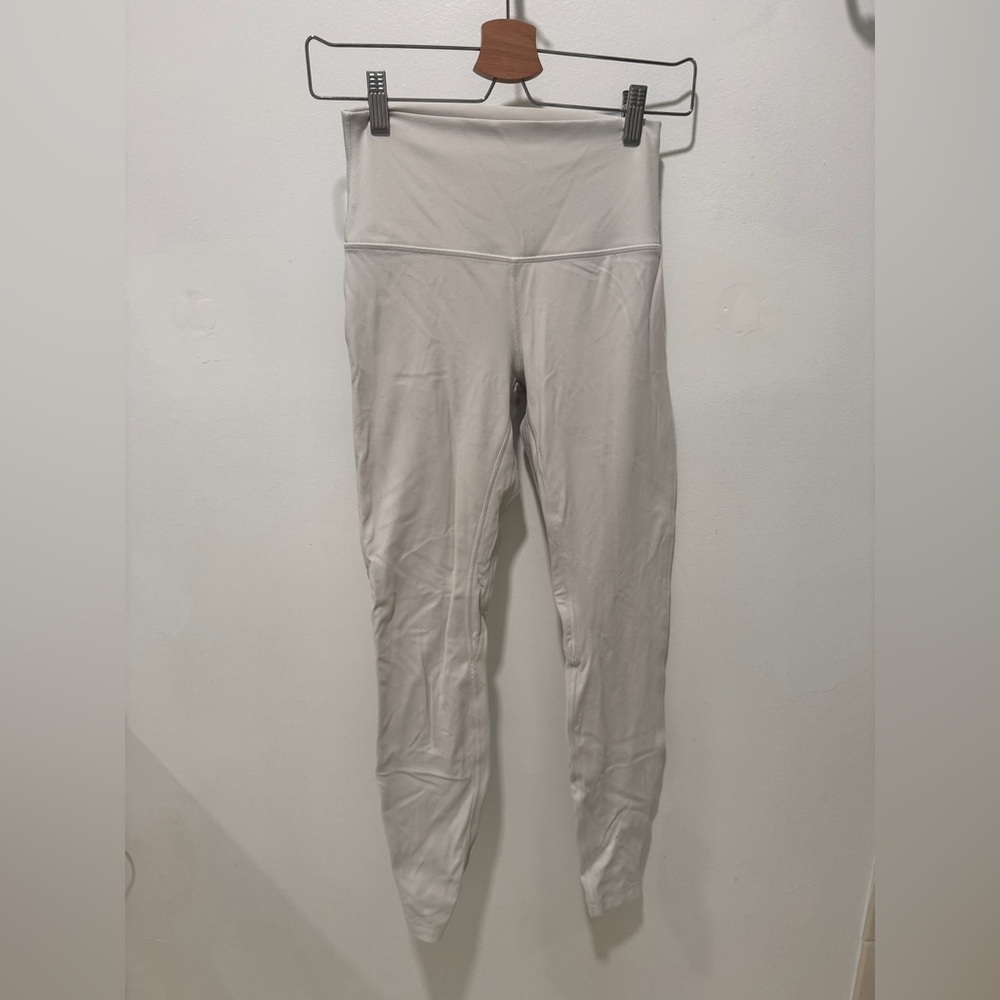 Lululemon Align High-Waisted Cream Fleece Leggings